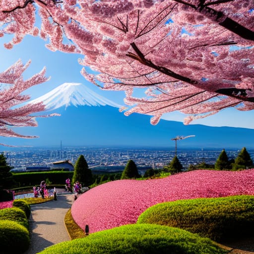 Mount Fuji Cherry Blossoms