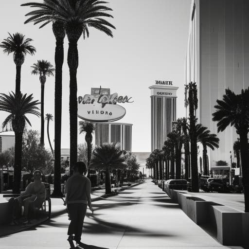 B&W Vegas Strip