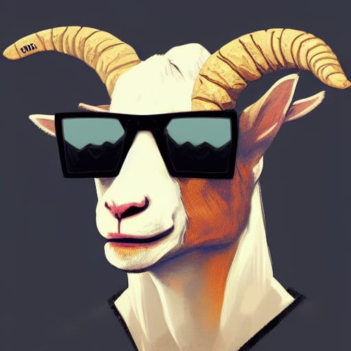 Goat With Shades