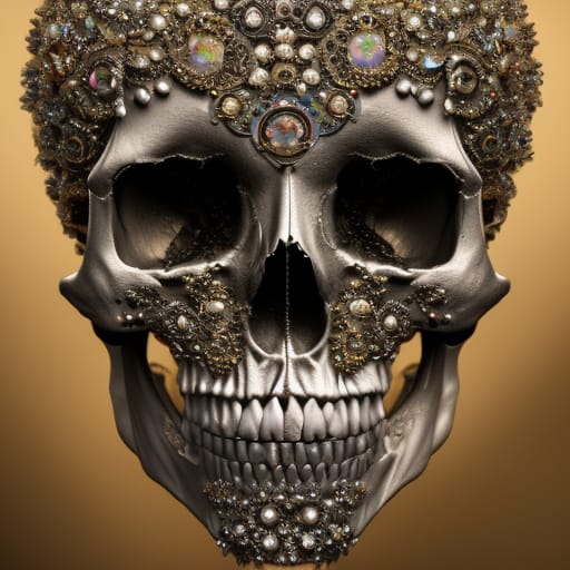 Crystal Embedded Skull