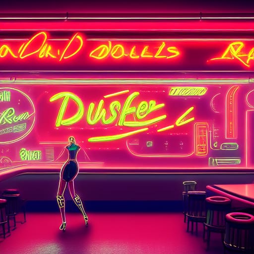 Cyberpunk Diner Dancer