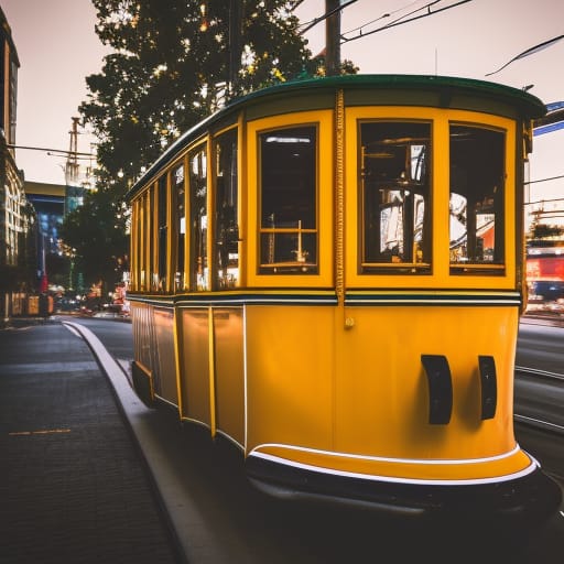 Yellow Tram Car