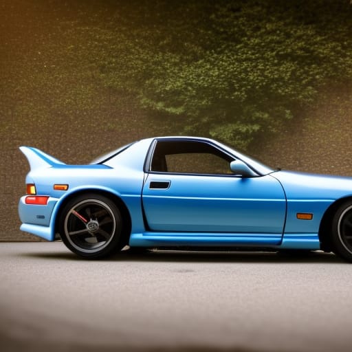 Blue Toyota Supra