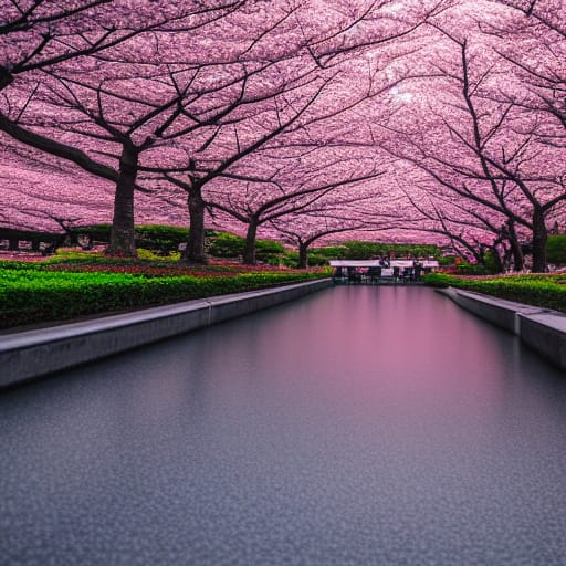 Cherry Blossom River