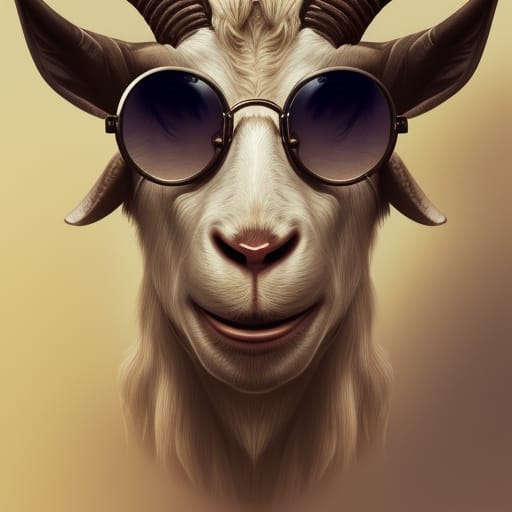 Goat With Aviators