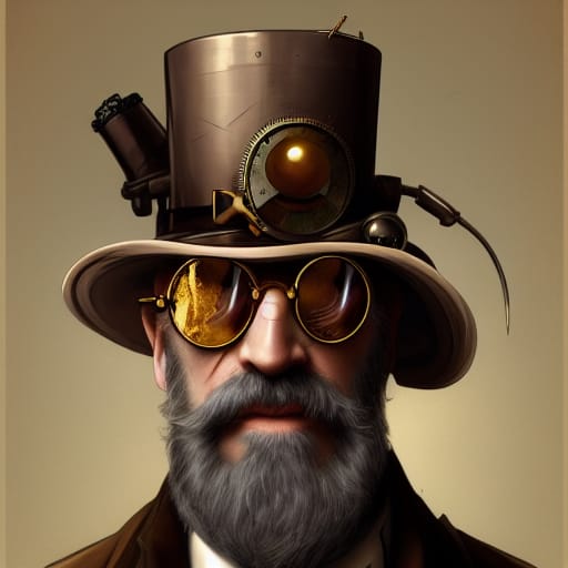 Top Hat Steampunk Man