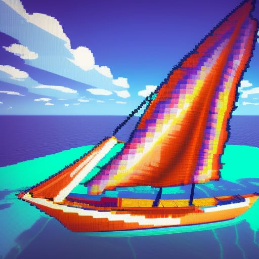 Pixel Sailboat