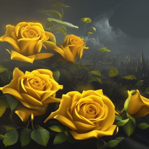 Yellow Rose Bunch