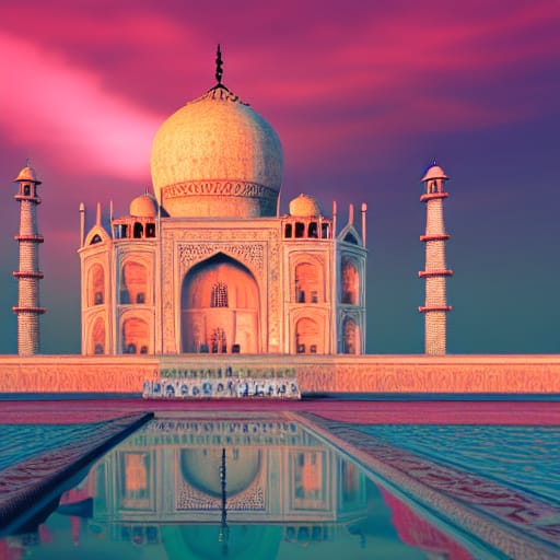 Taj Mahal Sunset