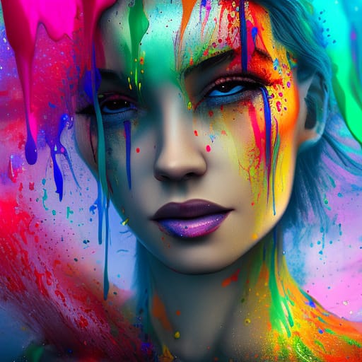 Beautiful Paint Girl