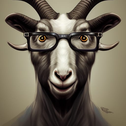 Goat With Glasses