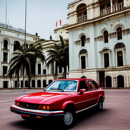 Classic Red in Cuba