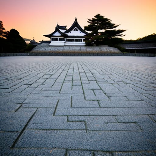 Okayama Castle Courtyard