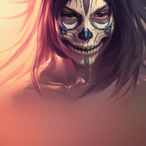 Smiling Skeleton Woman