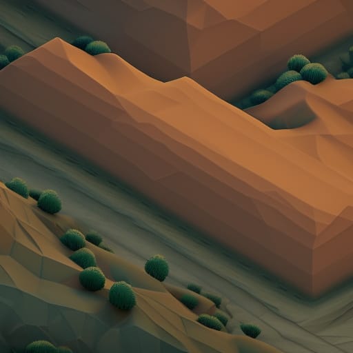 Desert Cliffs Scene