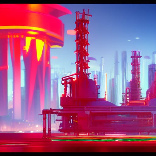 Futuristic Power Station