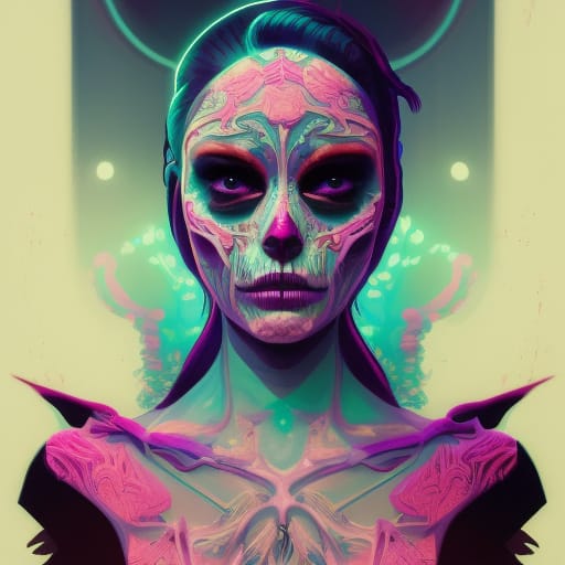 Skull Alien Woman