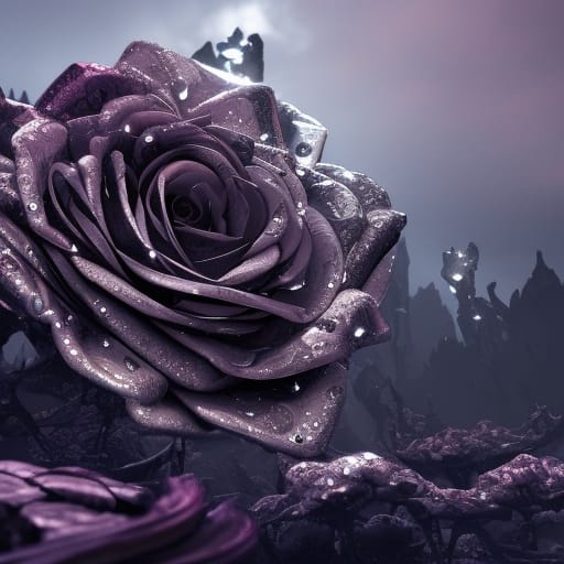 Dark Purple Rose