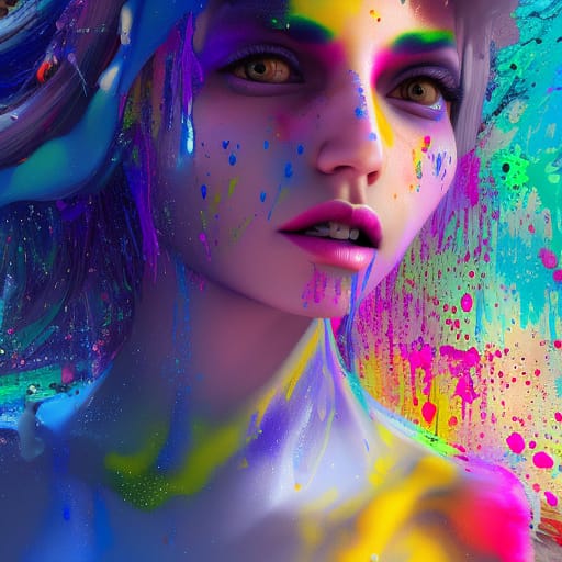 Paint Covered Girl