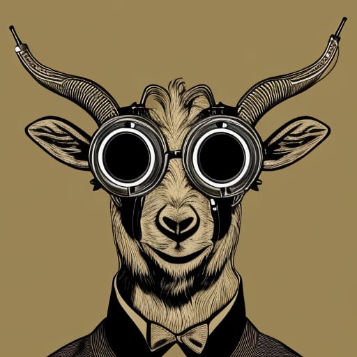 Goat With Goggles