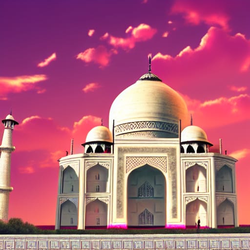 Sunrise at Taj Mahal