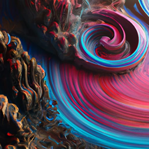 Red & Blue Swirls