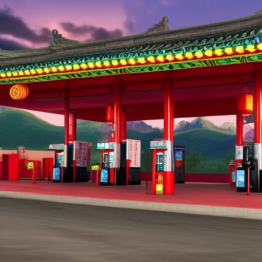 Asian Gas Station