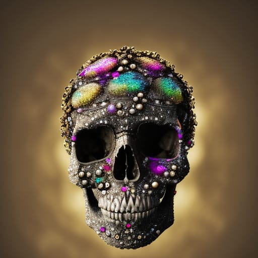 Colorful Crystal Skull