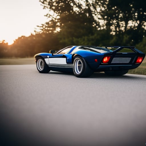 Blue Ford GT