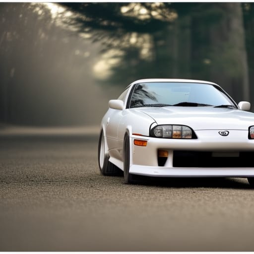 White Toyota Supra