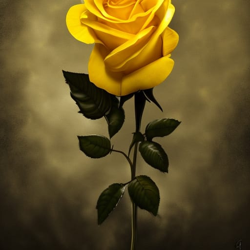 Tall Yellow Rose