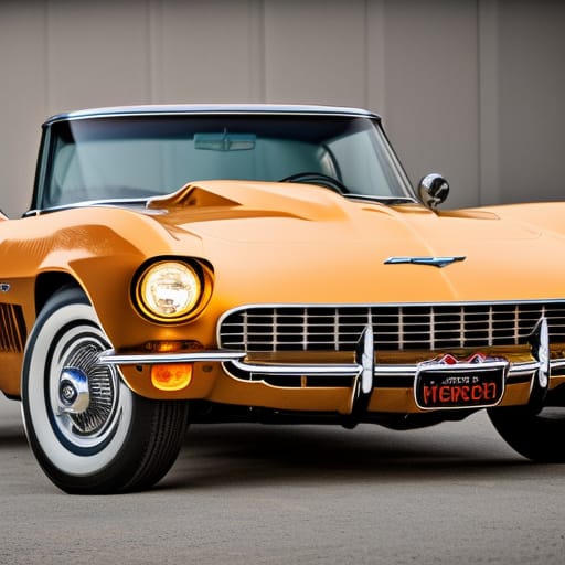 Classic Yellow Corvette