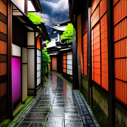 Neon Japanese Street