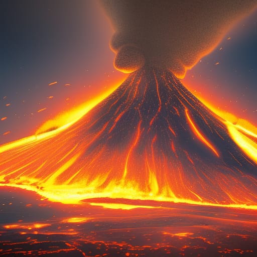 Violent Volcanic Eruption