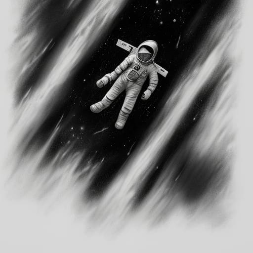 B&W Astronaut