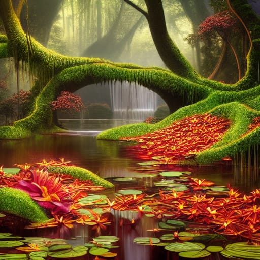 Red Lily Forest River