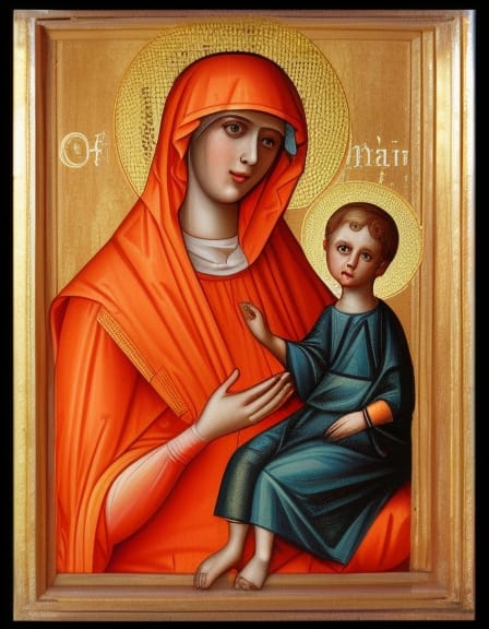 Saint Anne the mother of Mary