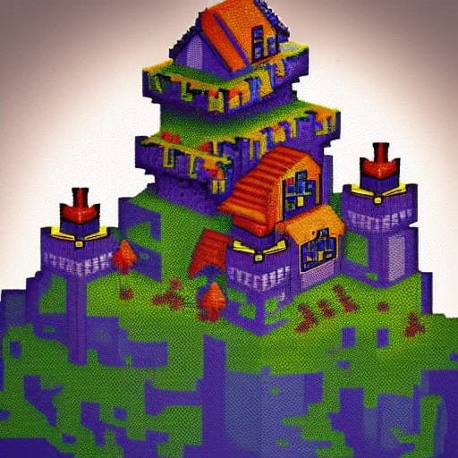 Pixel Asian Castle