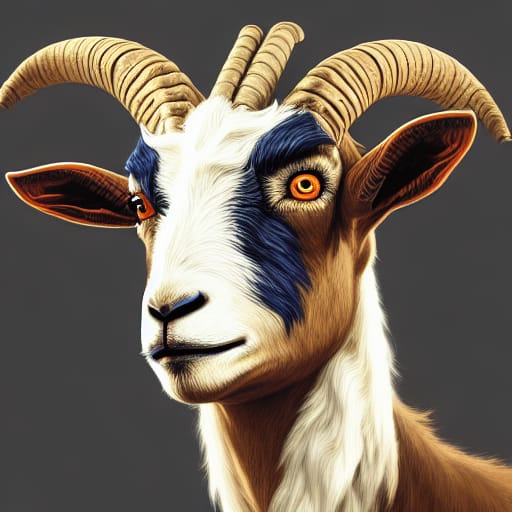 Brown Goat Without Shades
