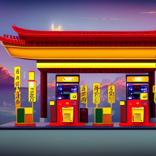 Japanese Gas Station