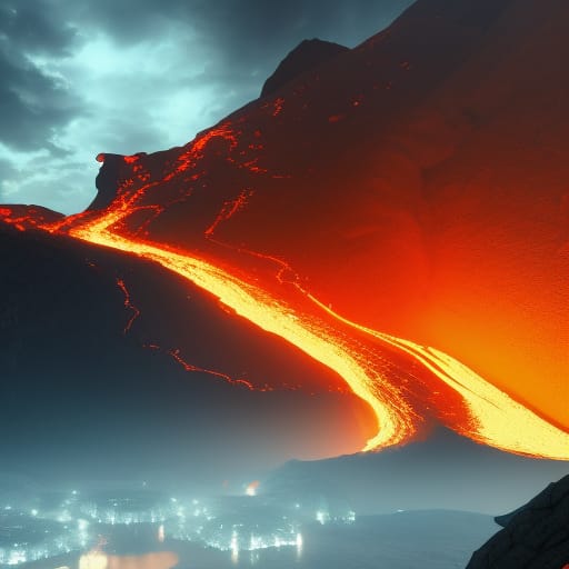 Flowing Lava