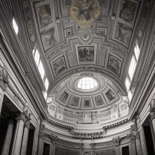 B&W Vatican Church