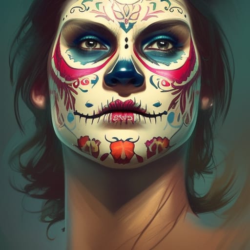 Day of The Dead Woman