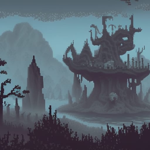 Pixel Spooky Forest